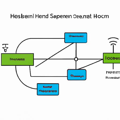 A network diagram showing connected high-speed interfaces