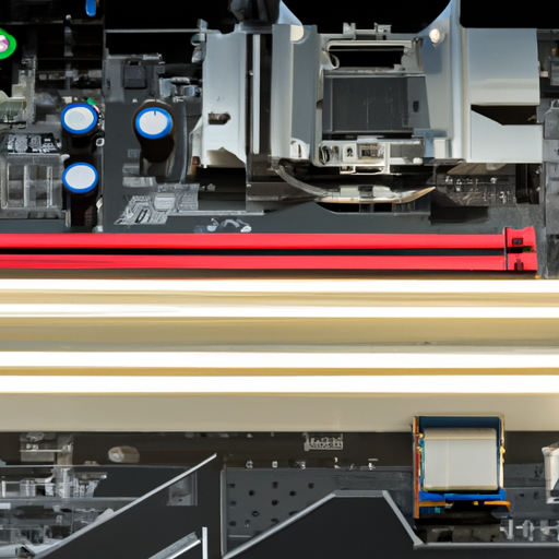 An open motherboard with dimm slots highlighting the installed trident z5 rgb memory sticks no cables attached