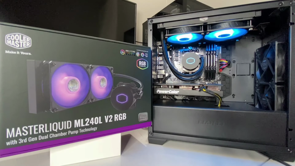 Coolermaster masterliquid ml240l rgb v2 aio cooler 1