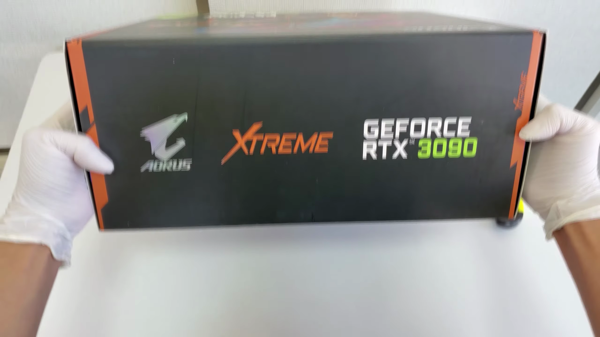 Gigabyte aorus rtx 3090 xtreme waterforce in box